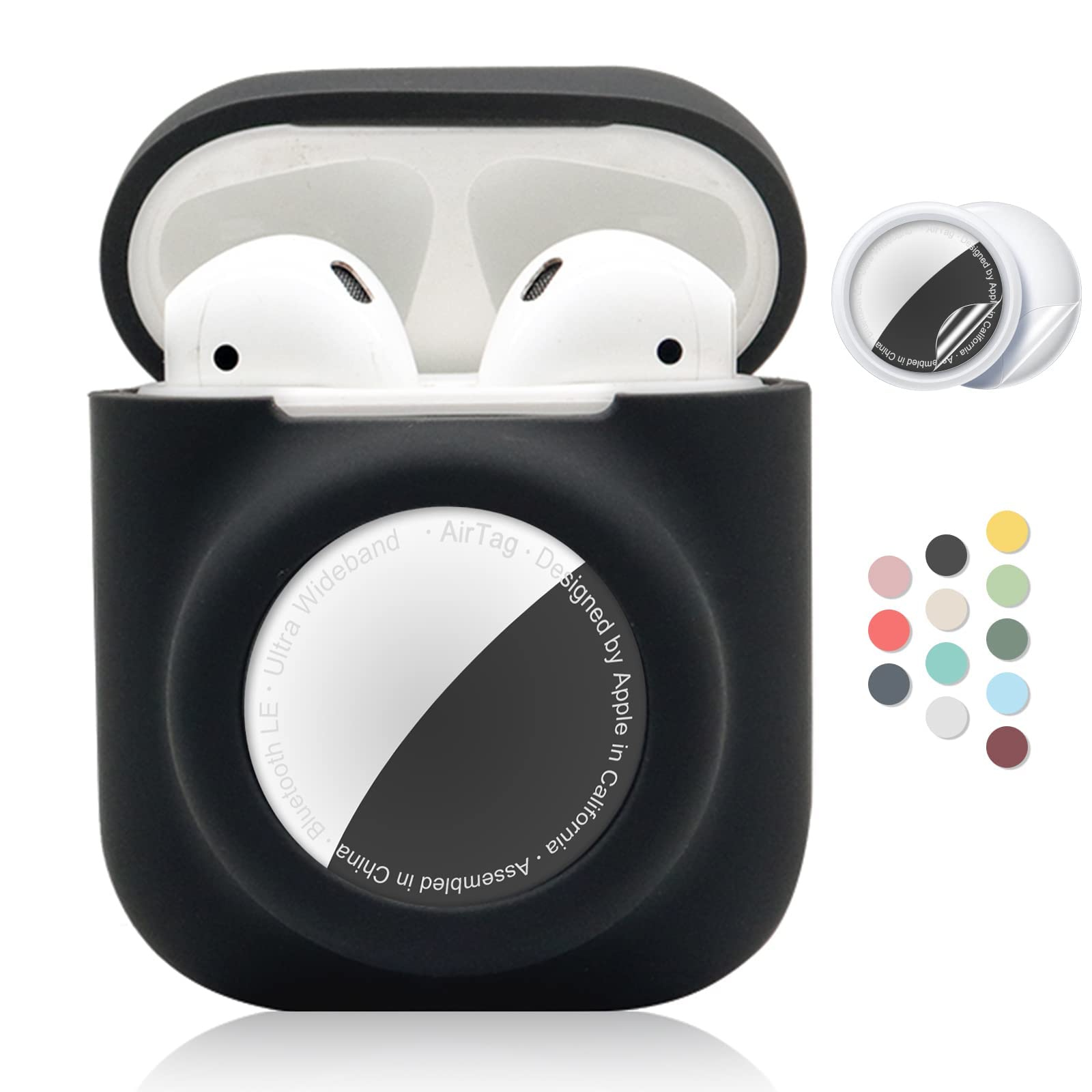 Funda Protectora Y 2 Protectores De Pantalla Para Airpod 1 Y 2 A - Venta Internacional.