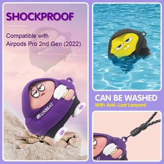 Foto 3 | Funda De Silicona Para Airpods Pro De Segunda Generación 2022, 2 Unidades - Venta Internacional.