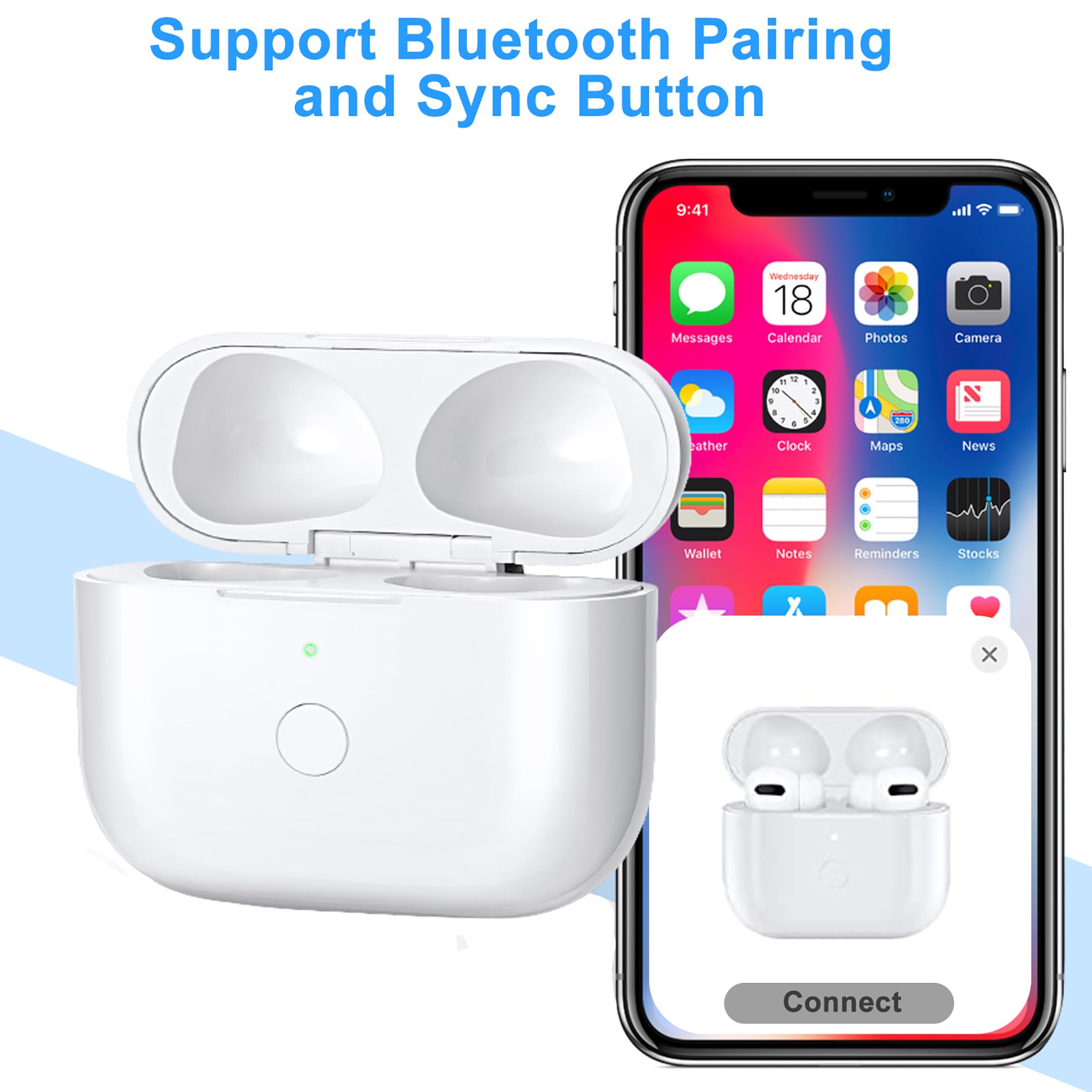 Foto 5 pulgar | Estuche De Carga Inalámbrica De Repuesto Para Airpods 3 - Blanco - Venta Internacional.
