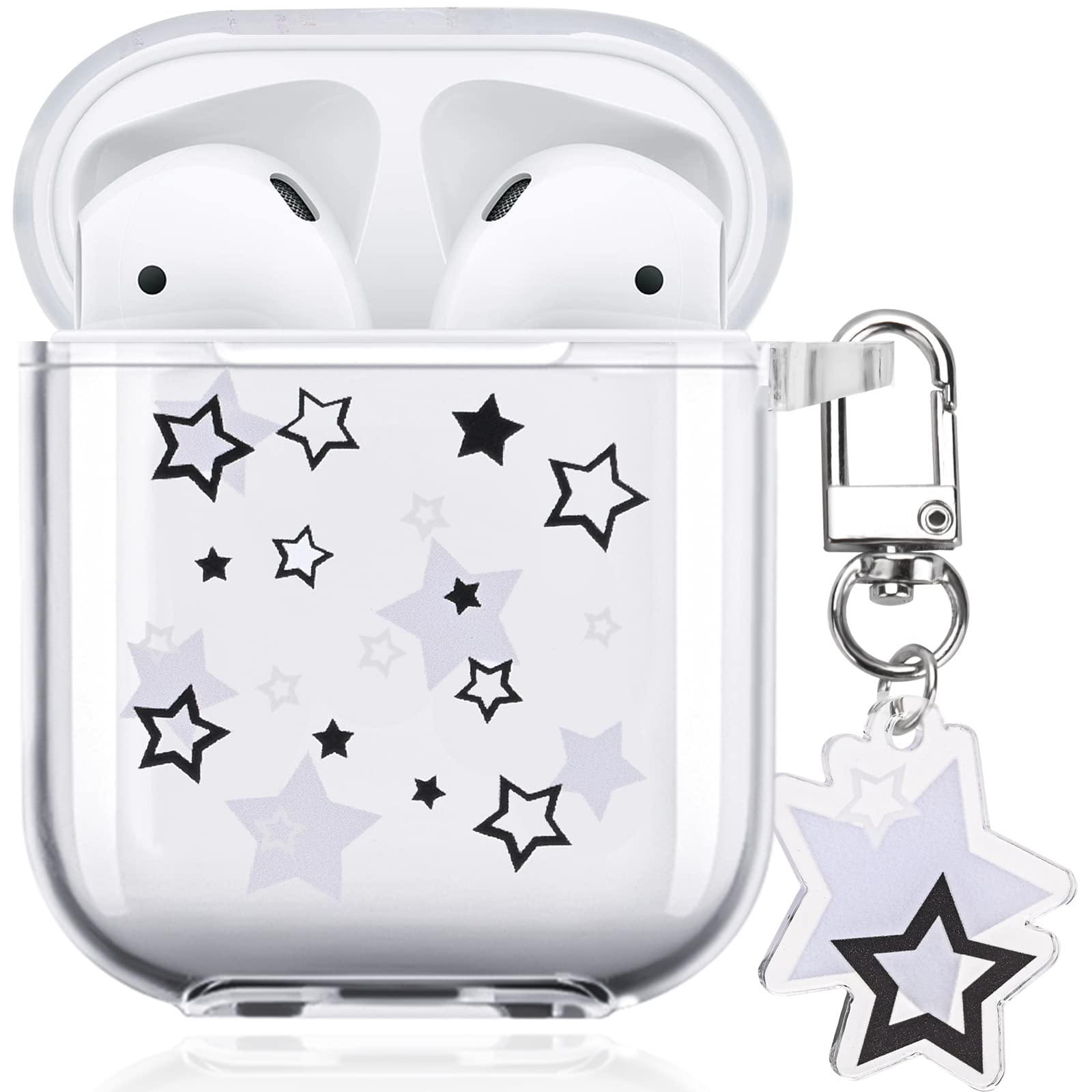 Foto 2 pulgar | Funda Para Airpod Con Bonitos Amuletos Con Estampado De Estrellas Y Llavero - Venta Internacional.