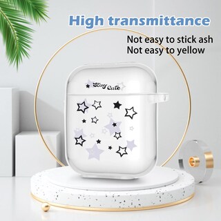 Foto 2 | Funda Para Airpod Con Bonitos Amuletos Con Estampado De Estrellas Y Llavero - Venta Internacional.