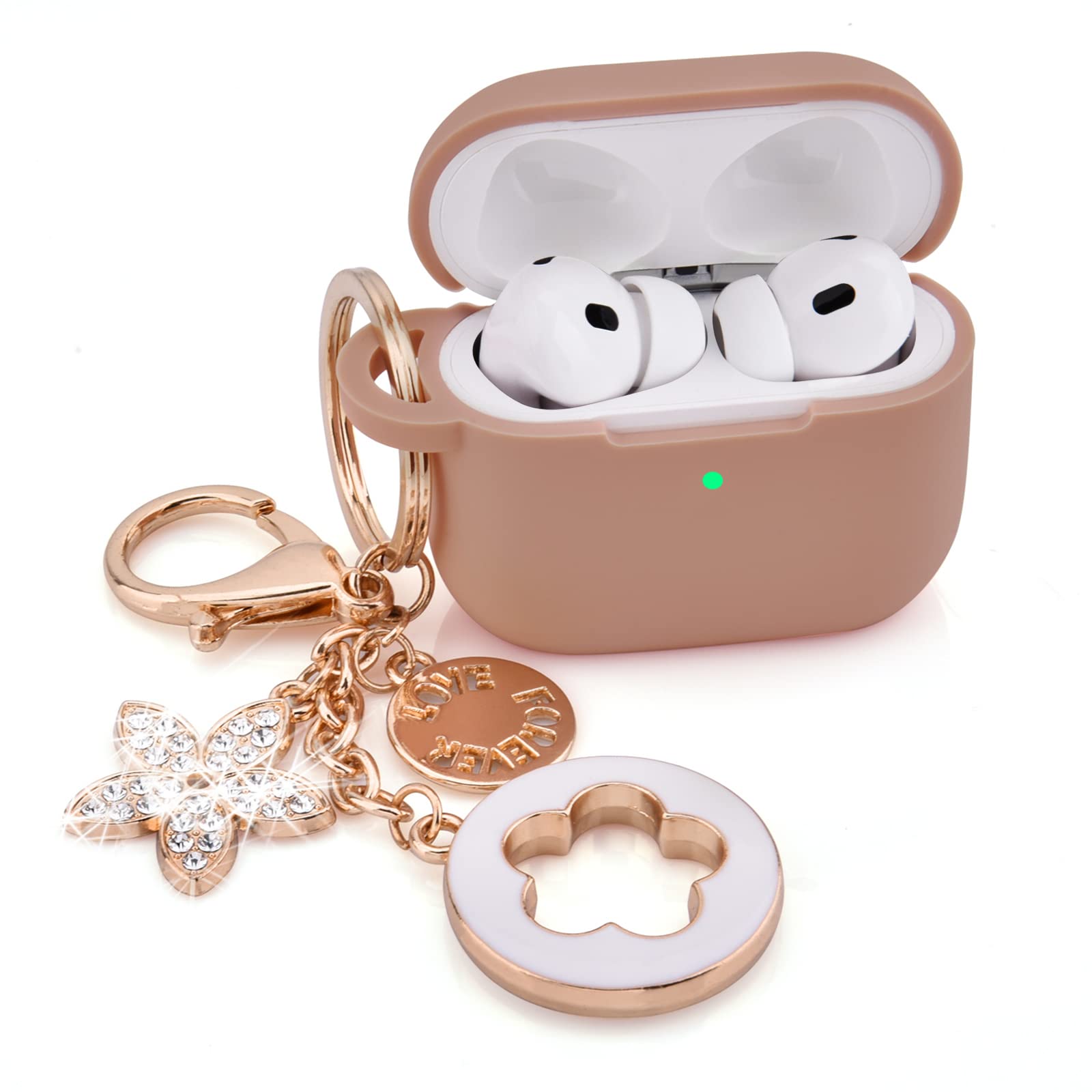 Foto 2 pulgar | Funda Para Airpods Pro 2da Generación Visoom Silicone Milk Tea - Venta Internacional.