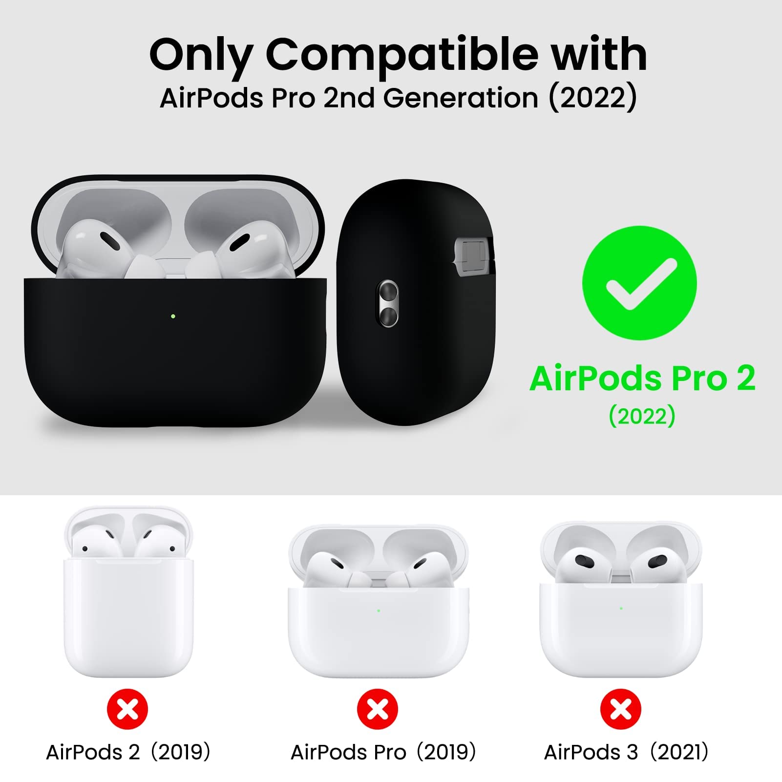 Foto 3 pulgar | Funda Ornarto Compatible Con Airpods Pro 2-Venta Internacional