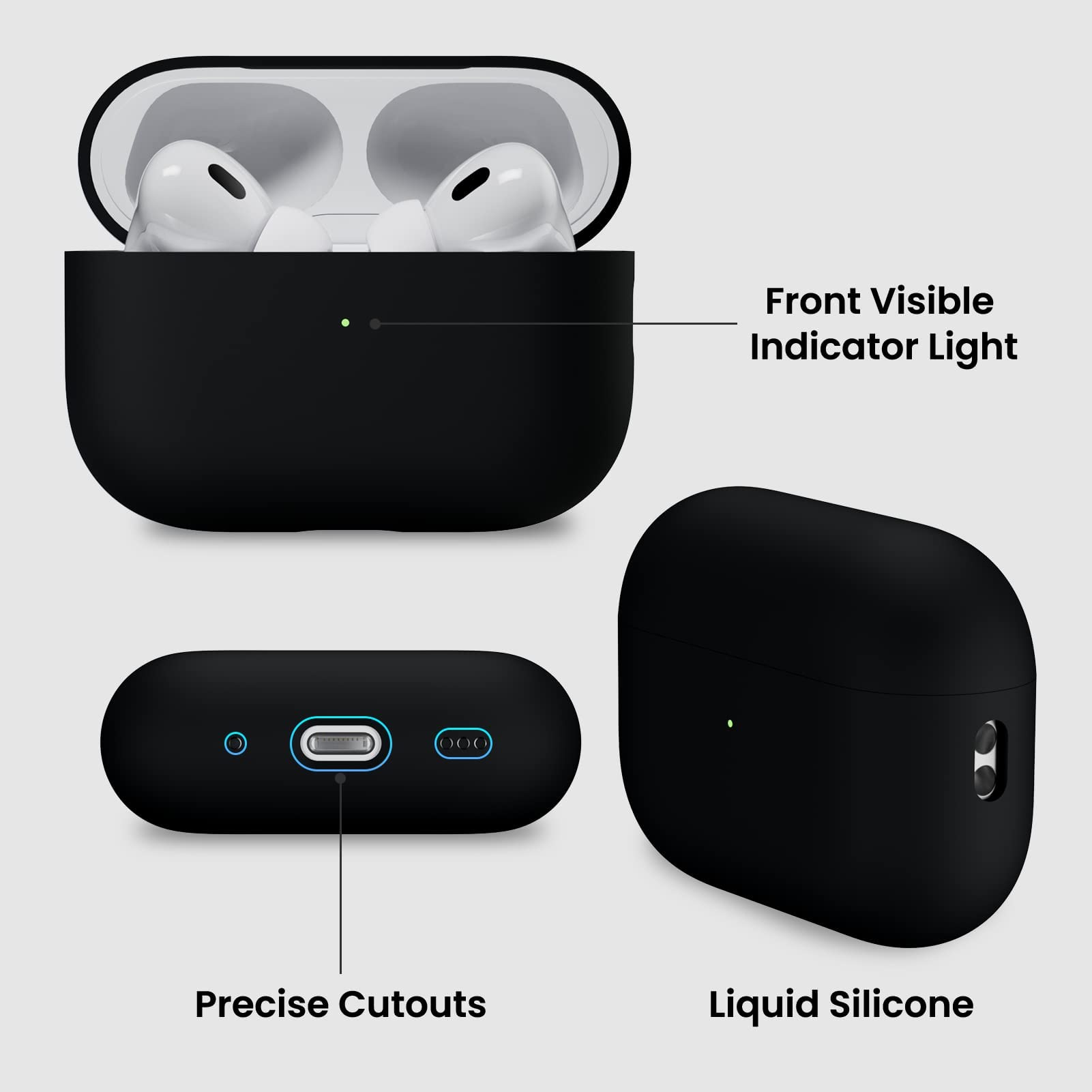 Foto 5 pulgar | Funda Ornarto Compatible Con Airpods Pro 2-Venta Internacional