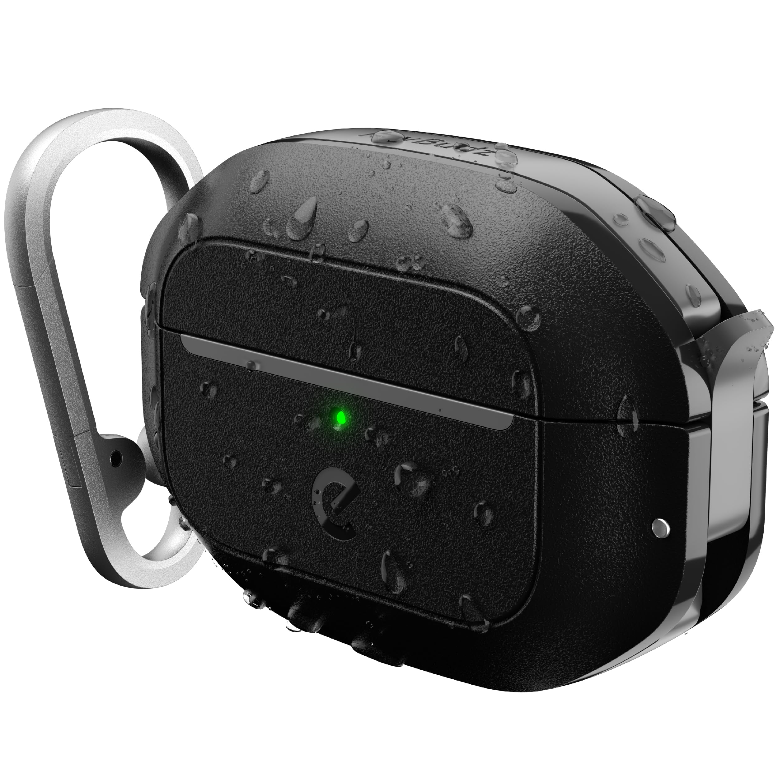 Foto 2 pulgar | Funda Keybudz para AirPods Pro Impermeable y con Cierre Negro - Venta Internacional
