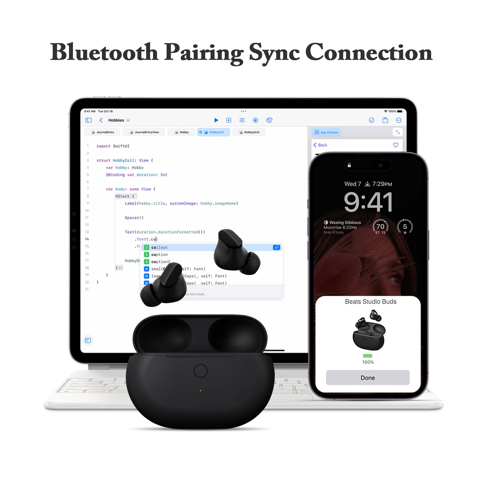 Foto 4 pulgar | Funda de Carga Inalámbrica Jinstyles para Beats Studio Buds- Venta Internacional