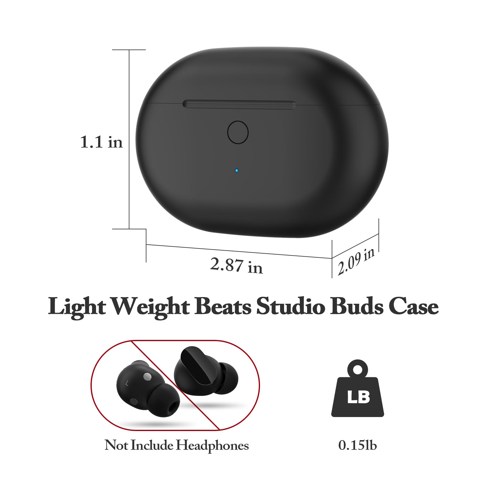 Foto 6 pulgar | Funda de Carga Inalámbrica Jinstyles para Beats Studio Buds- Venta Internacional