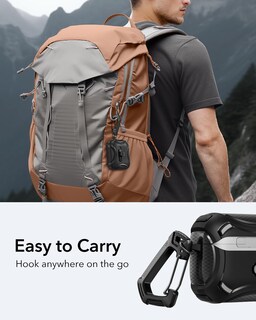 Foto 7 | Funda Para Airpods Pro Esr Cyber Series A Prueba De Caídas Negra - Venta Internacional