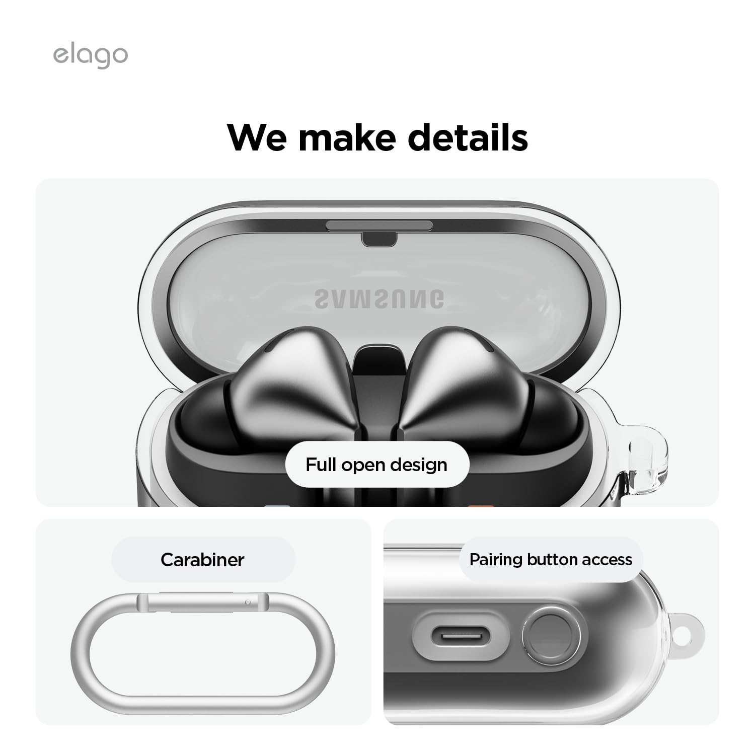 Foto 7 pulgar | Funda Elago Compatible con Samsung Galaxy Buds 3 Y Buds 3 Pro - Venta Internacional