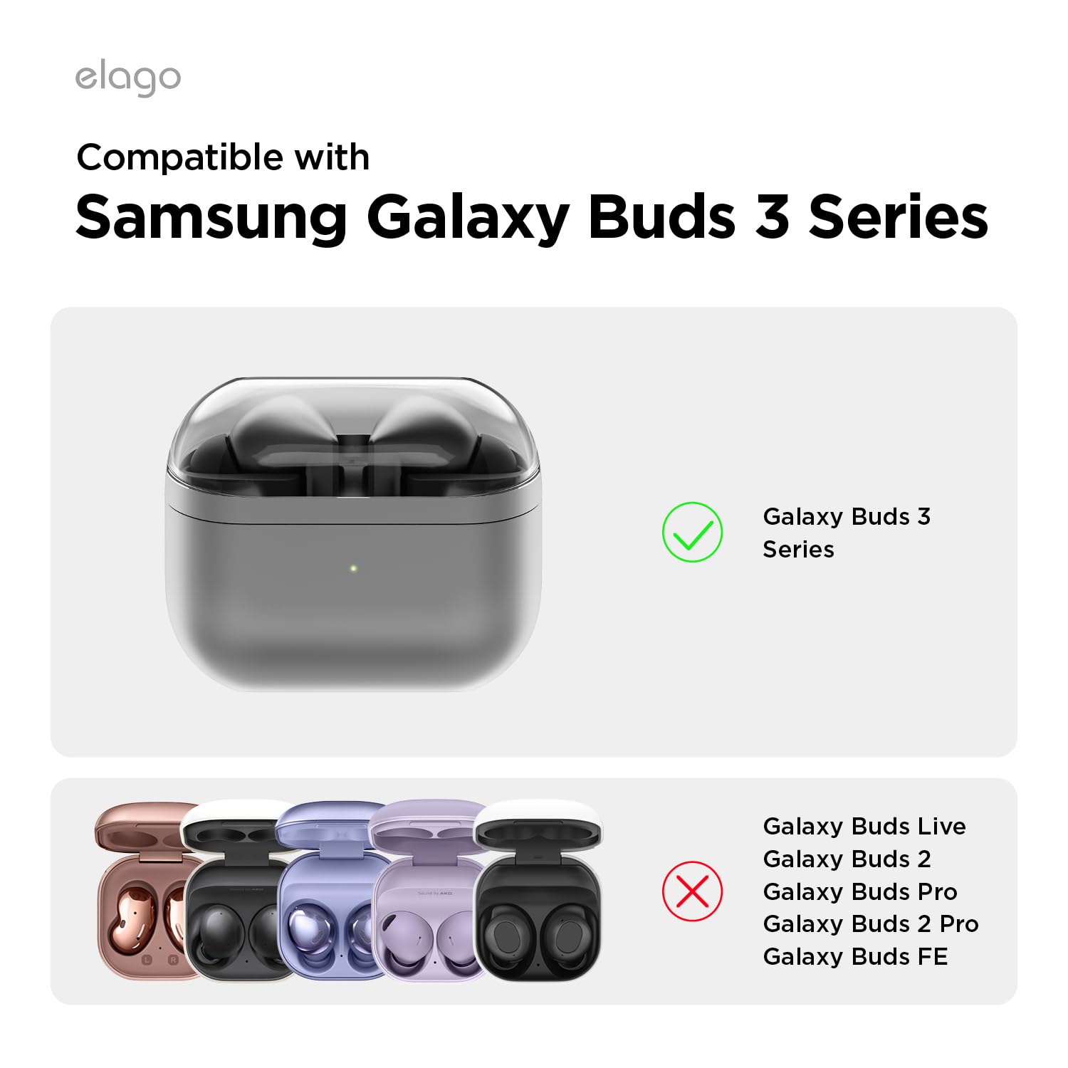 Foto 3 pulgar | Funda Elago Compatible con Samsung Galaxy Buds 3 y Buds 3 Pro - Venta Internacional