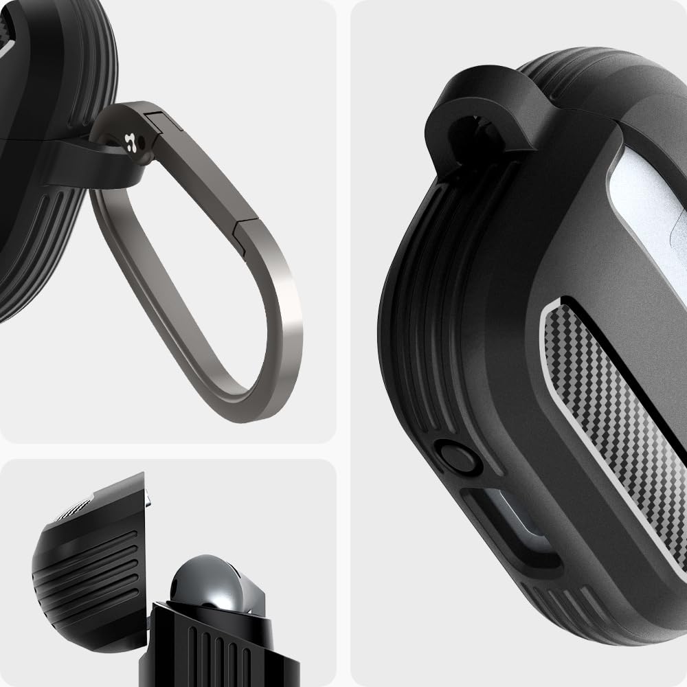 Foto 5 pulgar | Funda Protectora Spigen Rugged Armor Para Samsung Galaxy Buds3 Pro Y Galaxy Buds 3 (2024) - Venta Internacional.