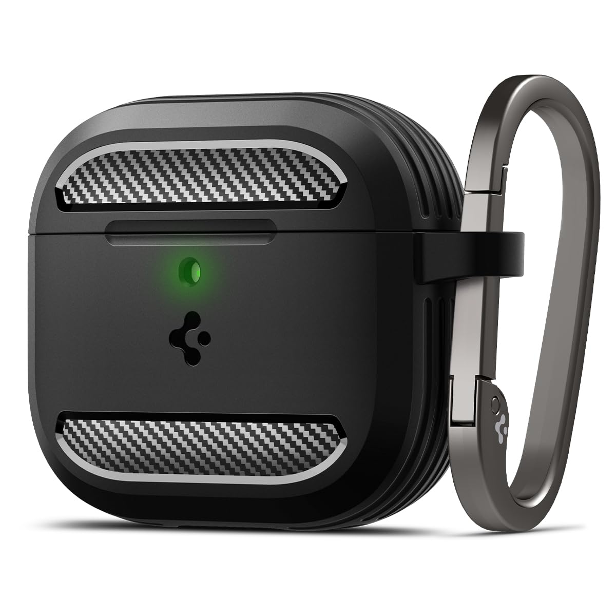 Funda Protectora Para Airpods 4 Con Mosquetón Spigen Rugged Armor - Venta Internacional.