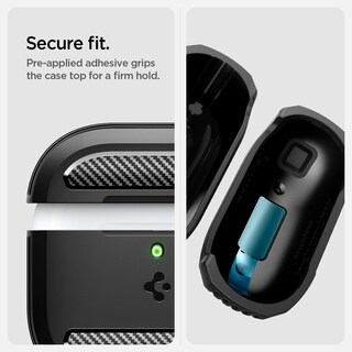 Foto 6 | Funda Protectora Para Airpods 4 Con Mosquetón Spigen Rugged Armor - Venta Internacional.