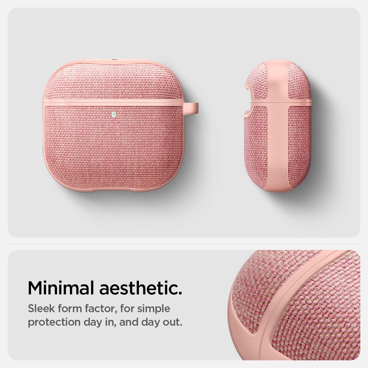 Foto 4 pulgar | Funda Spigen Urban Fit Para Airpods 4 Con Anc (2024), Color Dorado Rosa - Venta Internacional.