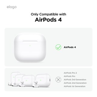 Foto 2 | Funda Elago Clear Compatible Con Airpods De Cuarta Generación Con Mosquetón - Venta Internacional.