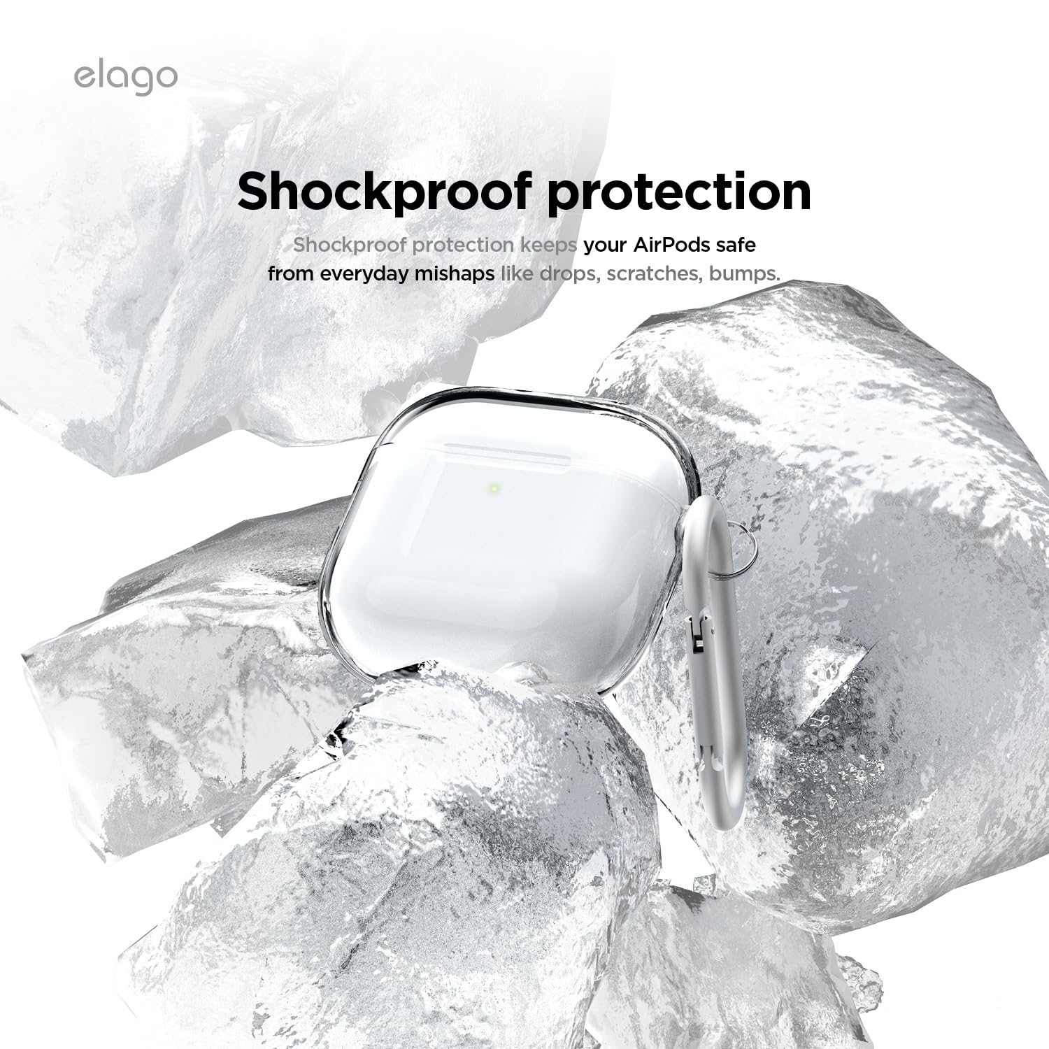 Foto 5 pulgar | Funda Elago Clear Compatible Con Airpods De Cuarta Generación Con Mosquetón - Venta Internacional.