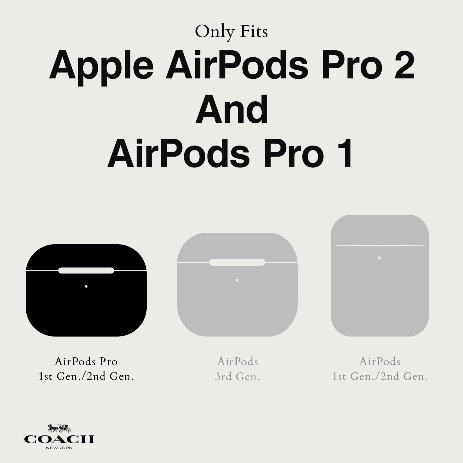 Foto 5 | Funda Airpods Pro Coach Signature Tan Compatible Con 1.ª Y 2.ª Generación - Venta Internacional.