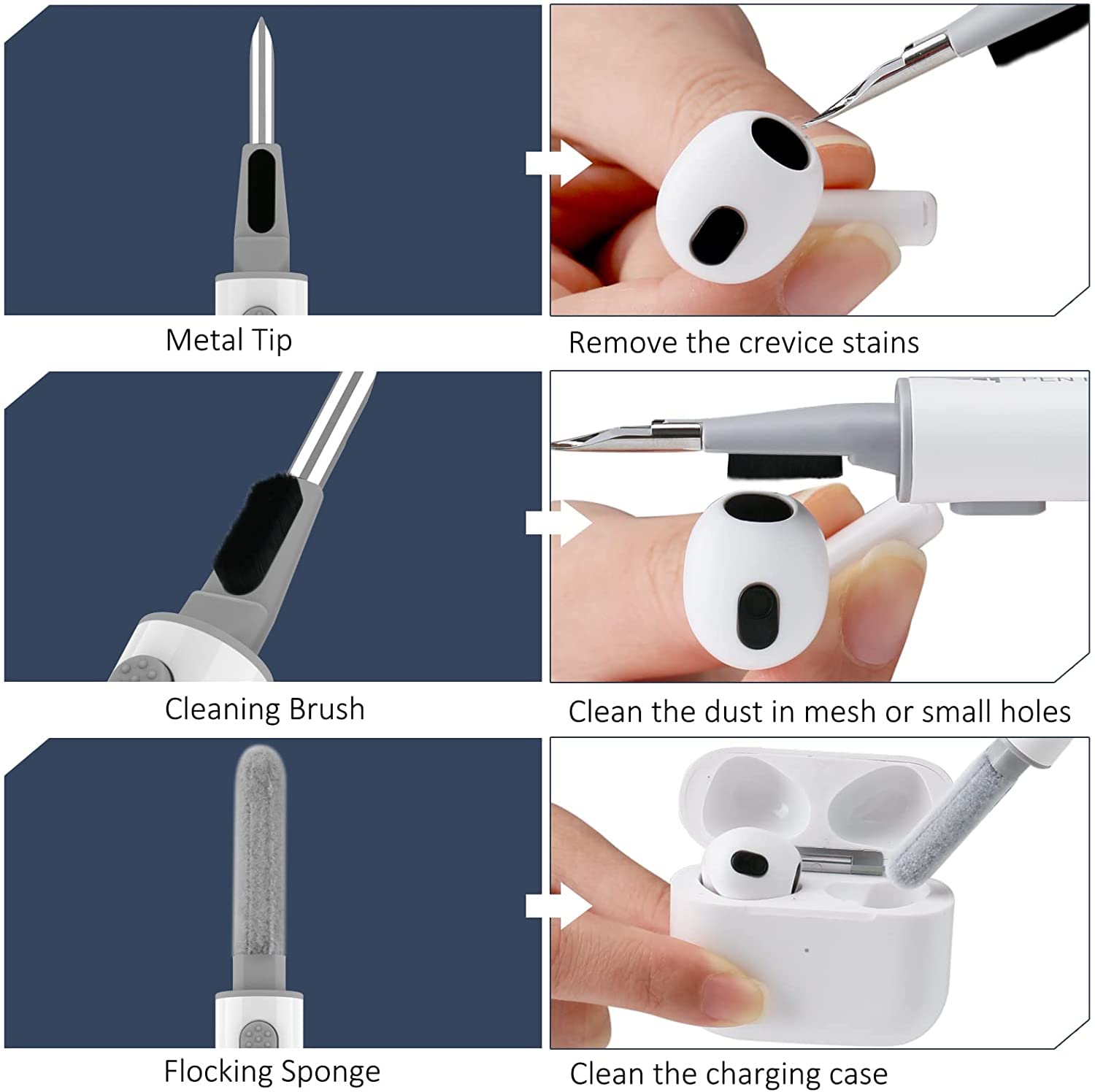 Foto 8 pulgar | Funda Y Kit De Limpieza Para Samsung Galaxy Buds 3 Pro - Venta Internacional.