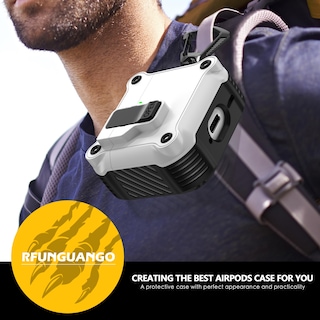 Foto 6 | Funda Para Airpods De Cuarta Generación Rfunguango, Protección Contra Caídas, Blanca - Venta Internacional.