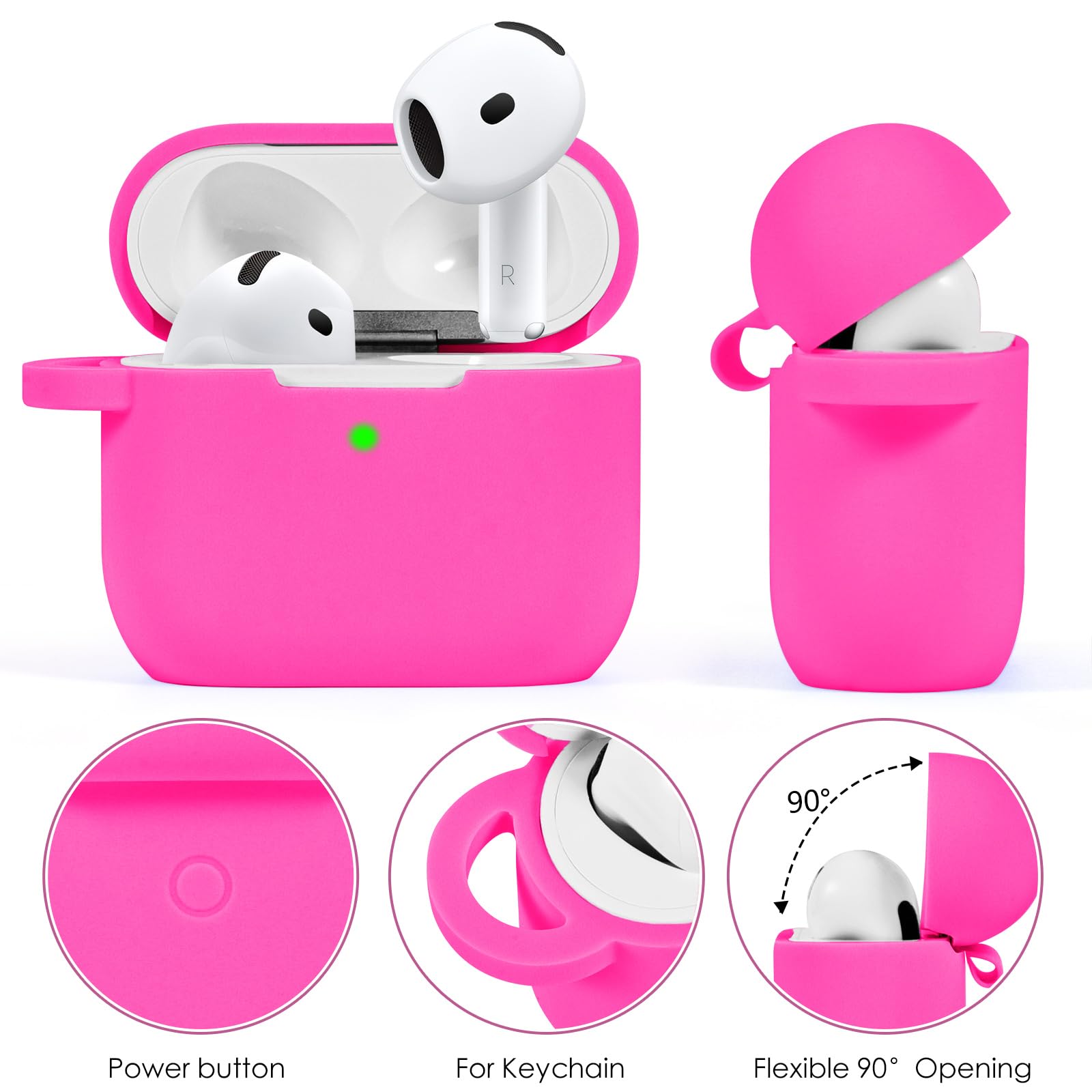 Foto 4 pulgar | Funda Visoom Rosa para Airpods-Venta Internacional