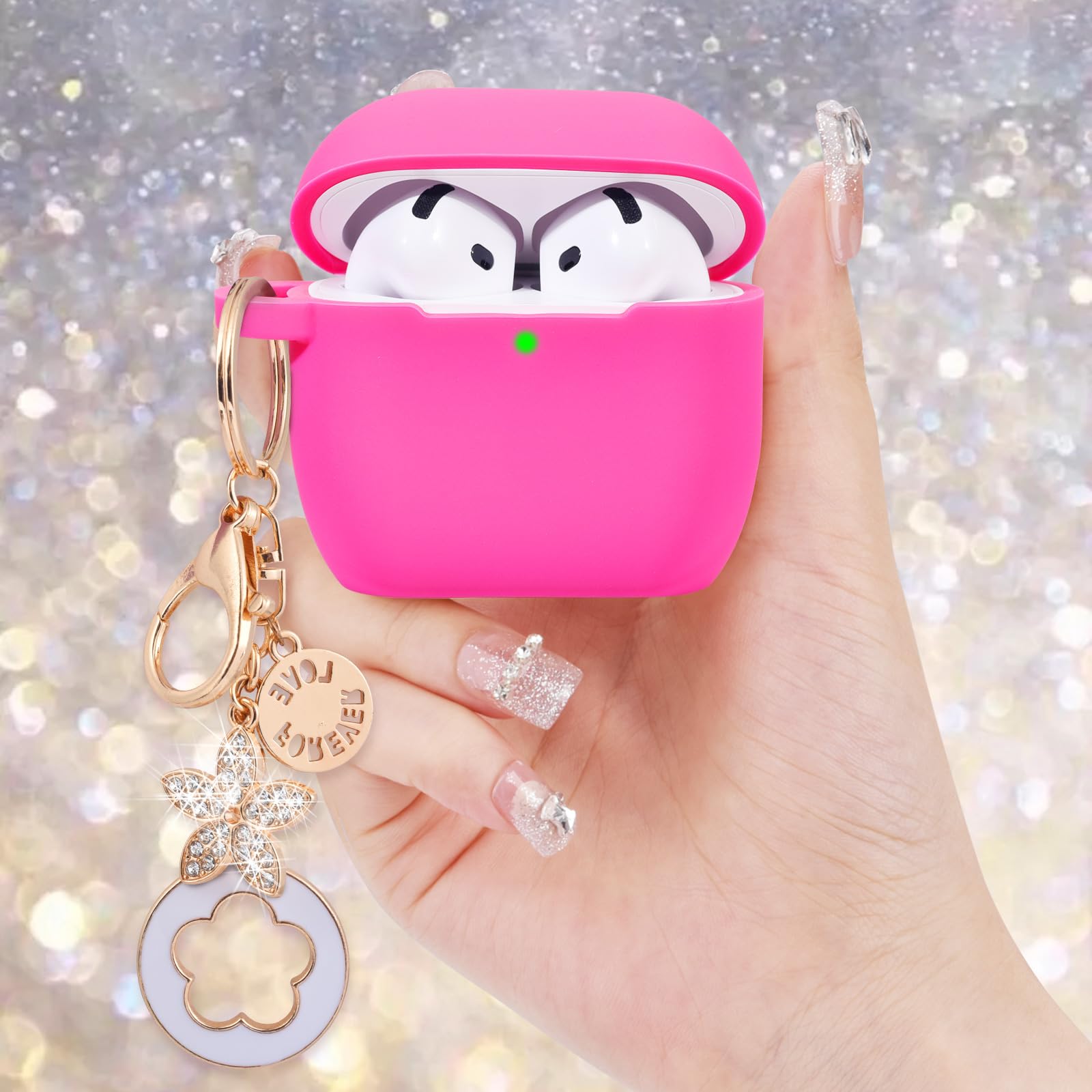Foto 5 | Funda Visoom Rosa para Airpods-Venta Internacional
