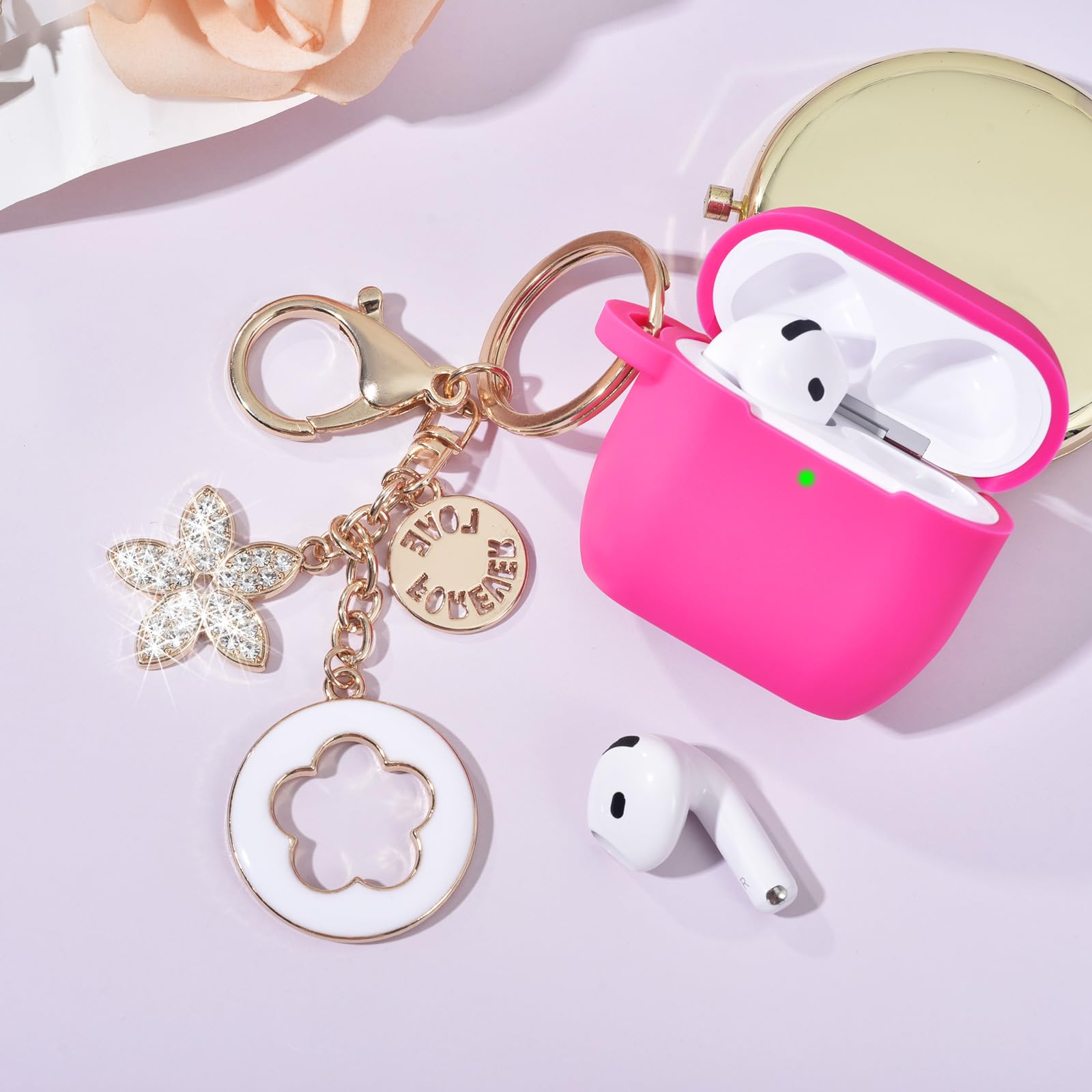 Foto 6 | Funda Visoom Rosa para Airpods-Venta Internacional