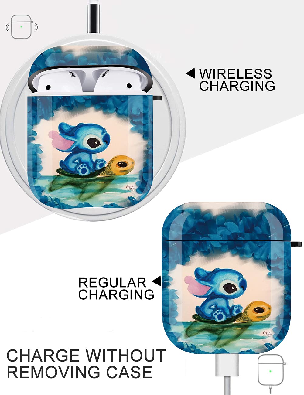 Foto 4 pulgar | Funda Rígida para Airpods Wonjury Tortoise para Airpods 2/1 - Venta Internacional