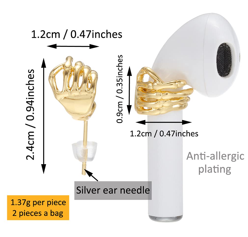 Foto 3 pulgar | Correa para Pendientes para Airpods 1 Y 2 con Forma De Mano Antipérdida - Venta Internacional