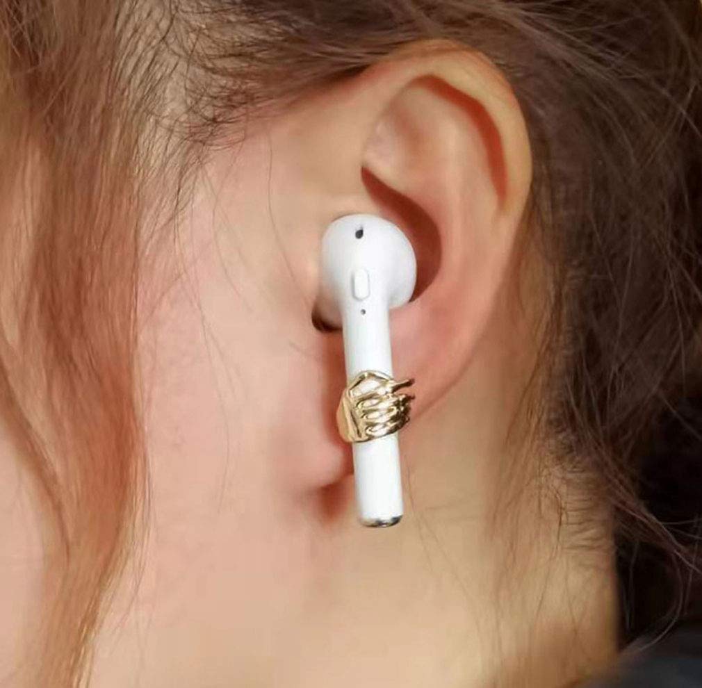 Foto 4 pulgar | Correa para Pendientes para Airpods 1 Y 2 con Forma De Mano Antipérdida - Venta Internacional