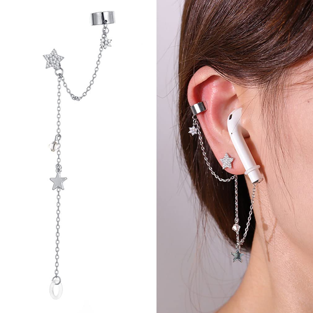 Foto 7 pulgar | Pendientes para Airpods Anti Lost Cz Star Airpod - Venta Internacional