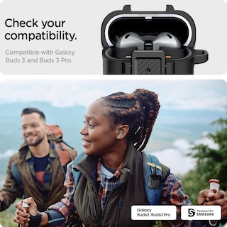 Foto 2 | Funda Spigen Lock Para Samsung Galaxy Buds3 Pro/3 (2024) - Venta Internacional.