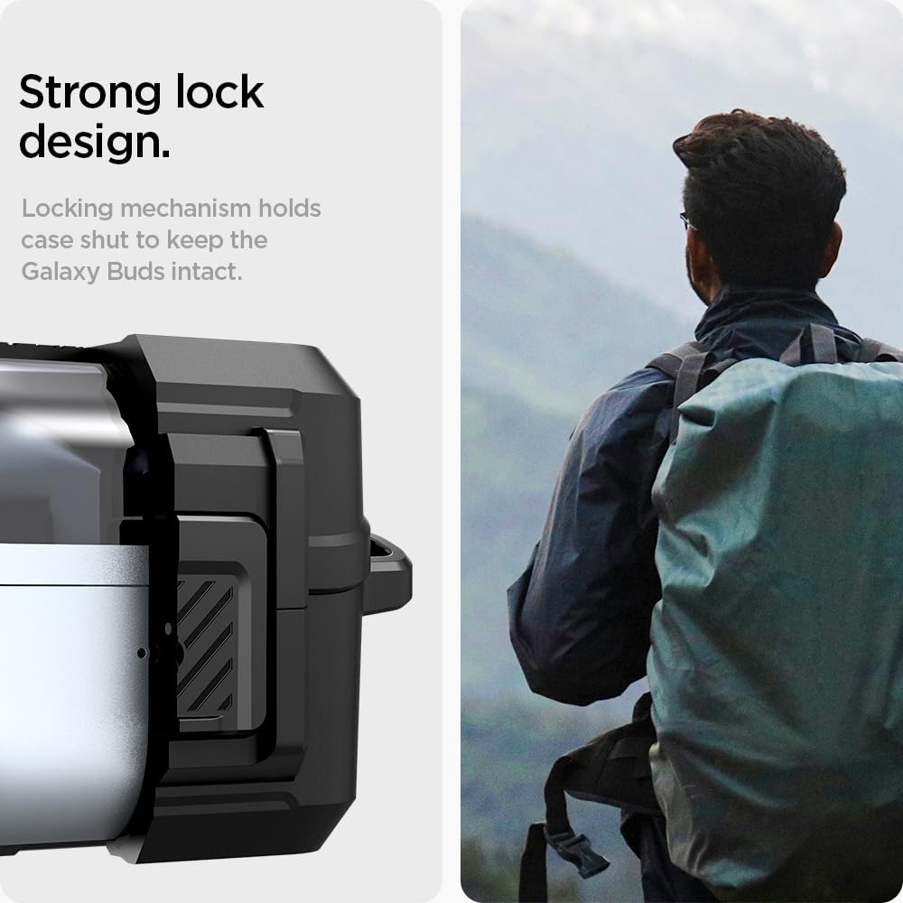 Foto 6 pulgar | Funda Spigen Lock Para Samsung Galaxy Buds3 Pro/3 (2024) - Venta Internacional.