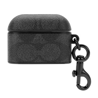 Foto 1 | Funda para AirPods Pro Coach Signature de Lona Color Carbón - Venta Internacional