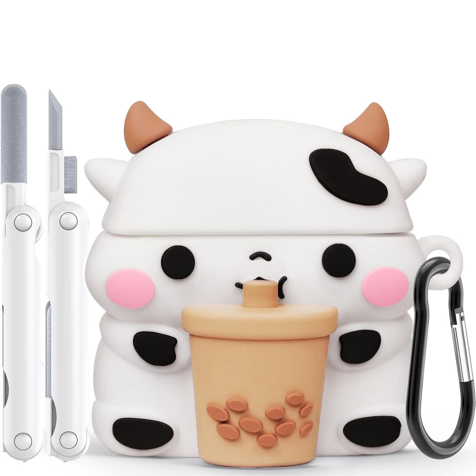 Foto 2 pulgar | Funda para AirPods 4 Skyconser Cute Cow con Kit de Limpieza - Venta Internacional