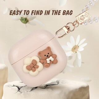 Foto 5 | Funda para AirPods 4 con Diseño de Pajony Lazo y Oso - Venta Internacional