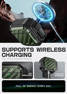 Foto 6 | Funda Supcase para AirPods 4 con Candado y Mosquetón Impermeable - Venta Internacional