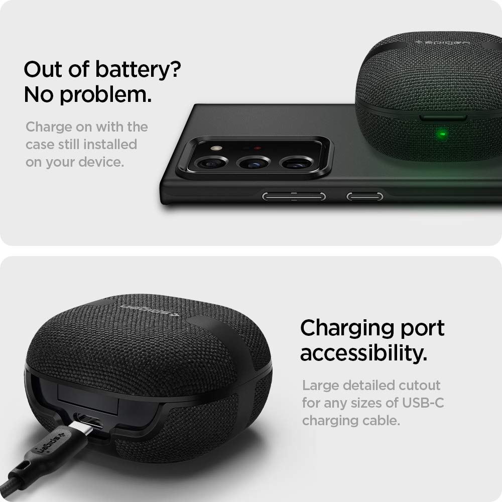 Foto 6 pulgar | Funda Protectora Spigen Urban Fit Para Galaxy Buds2 Pro, Color Negro - Venta Internacional.