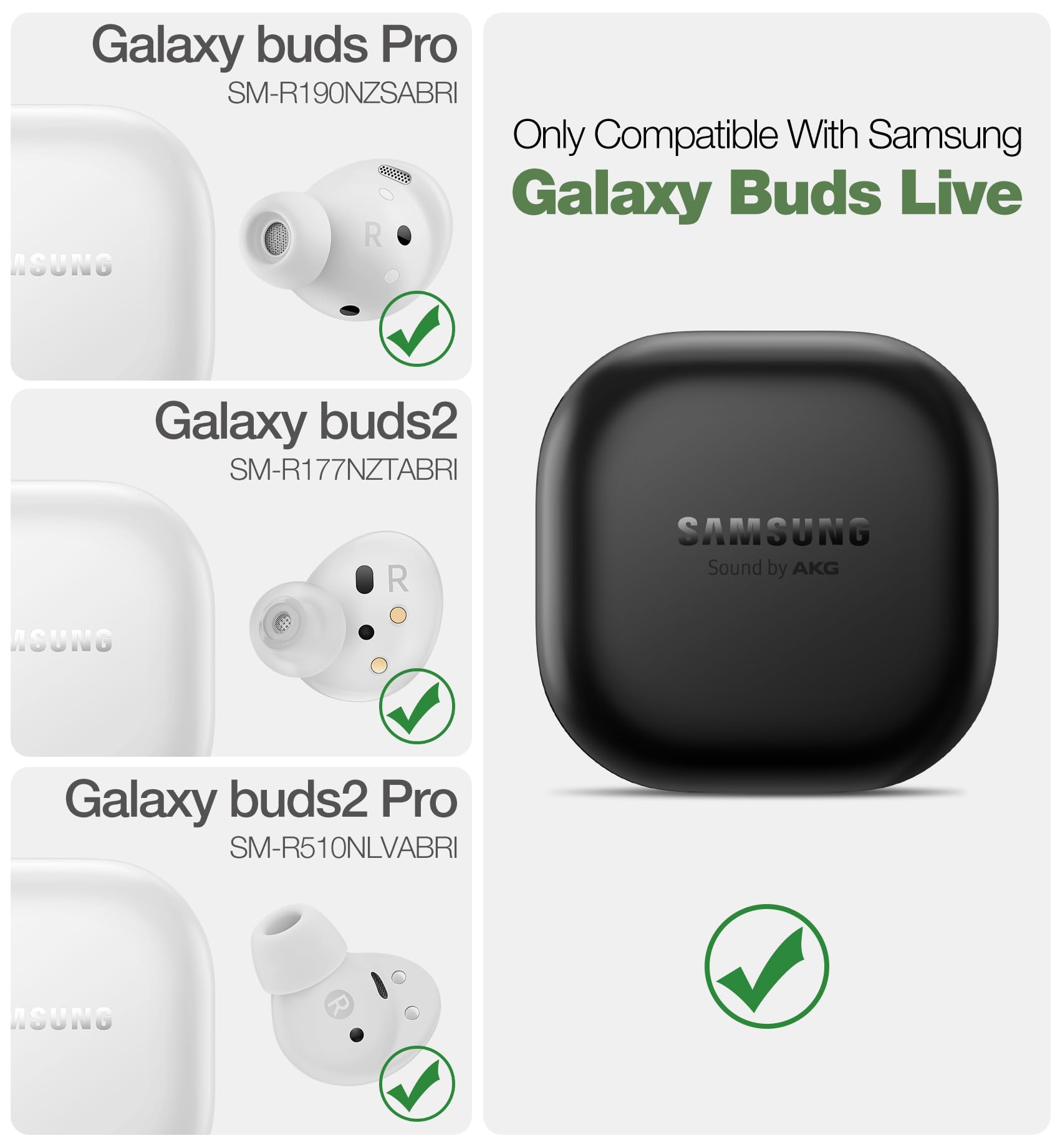 Foto 3 pulgar | Funda Dexnor para Samsung Galaxy Buds Fe Y Galaxy Buds 2 Pro - Venta Internacional