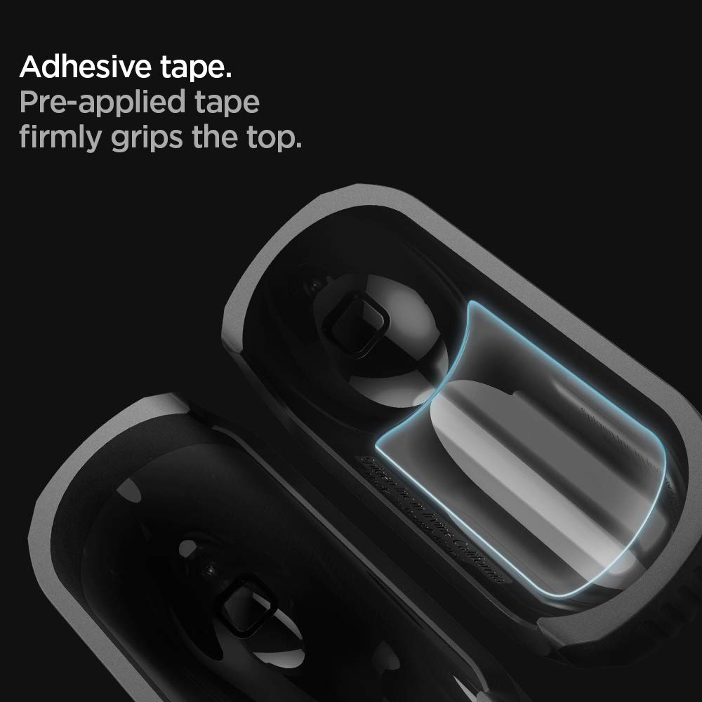 Foto 7 pulgar | Funda para Airpods Pro Spigen Rugged Armor con Llavero - Venta Internacional