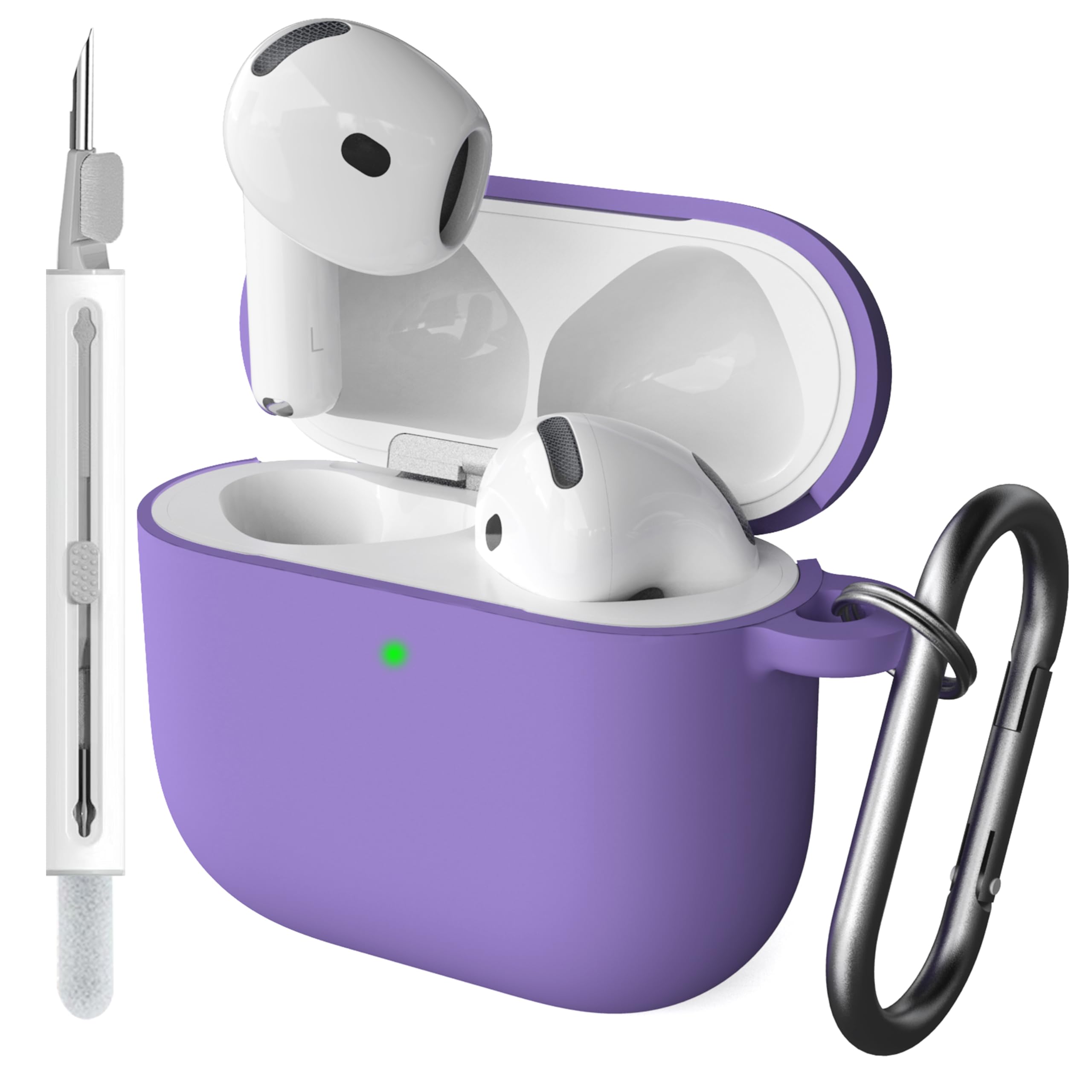 Foto 2 pulgar | Funda Damonlight para Airpods 4th Gen con Kit de Limpieza Morado - Venta Internacional