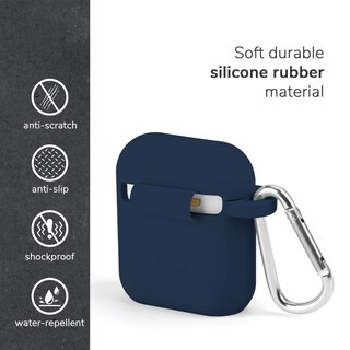 Foto 4 | Funda Protectora para Airpods Gmyle Silicone Azul Marino - Venta Internacional