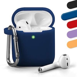 Foto 5 | Funda Protectora para Airpods Gmyle Silicone Azul Marino - Venta Internacional