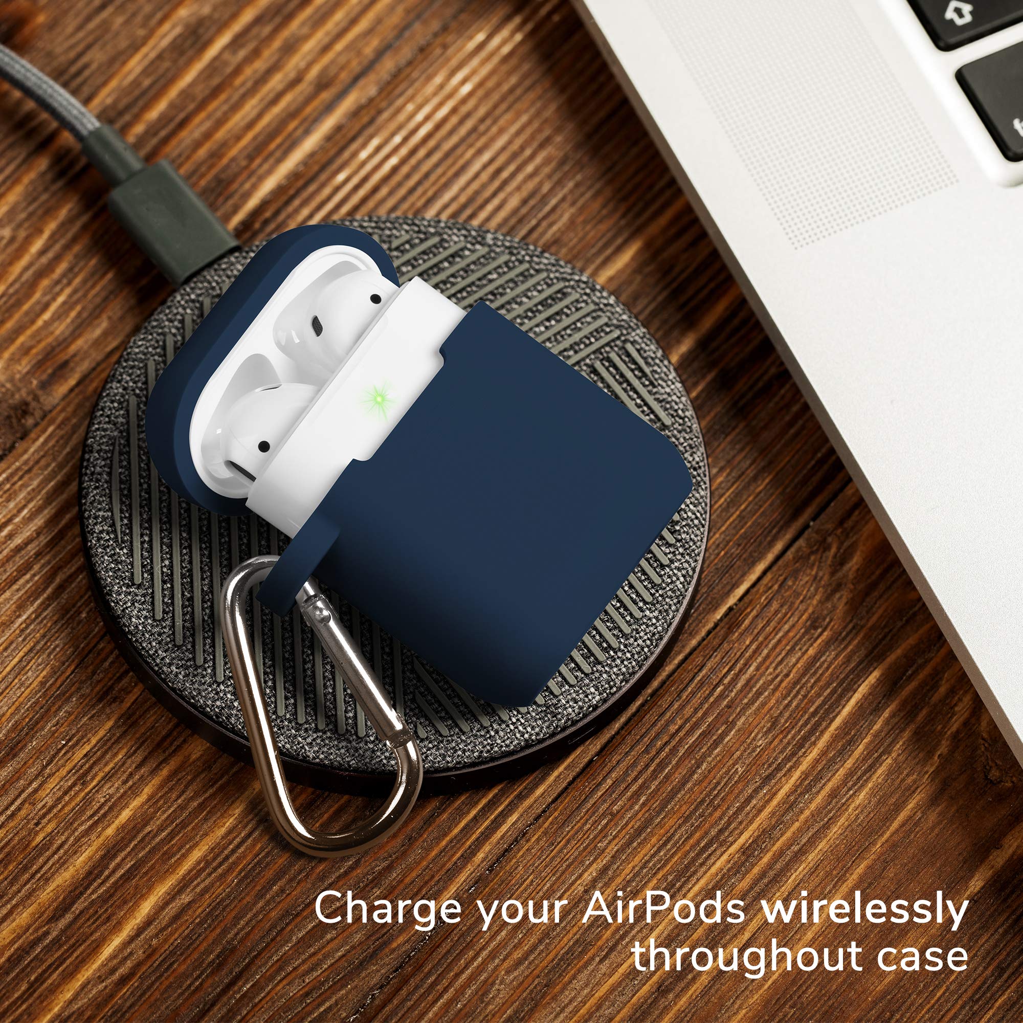 Foto 7 | Funda Protectora para Airpods Gmyle Silicone Azul Marino - Venta Internacional