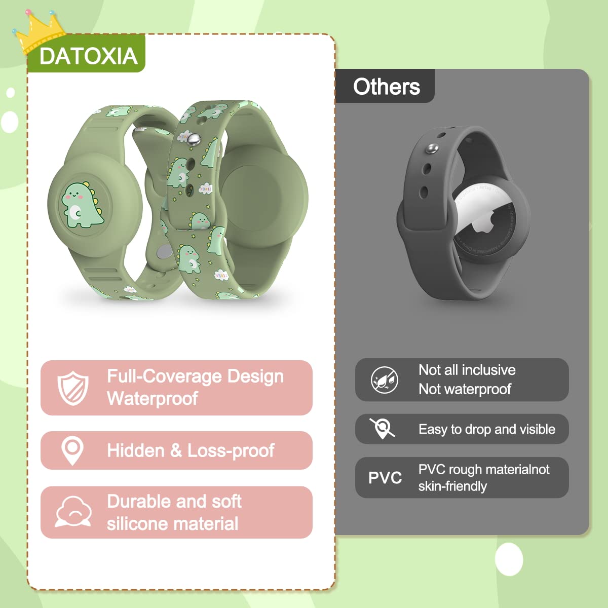 Foto 6 pulgar | Pulsera Airtag para Niños Y Collar Airtag Zoicip - Venta Internacional