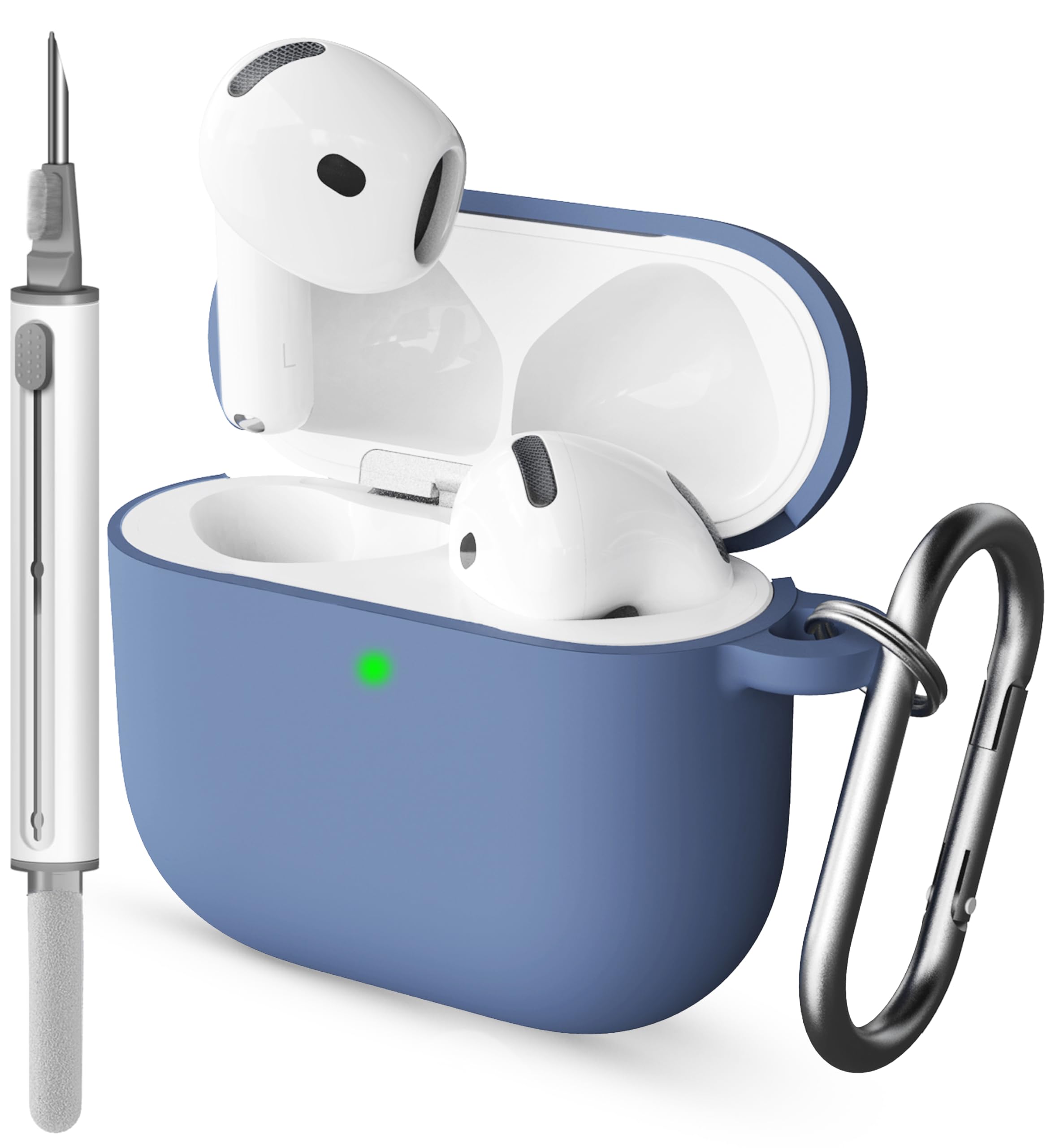 Foto 2 pulgar | Funda Damonlight para AirPods 4th Gen 2024 con Kit de Limpieza Azul - Venta Internacional