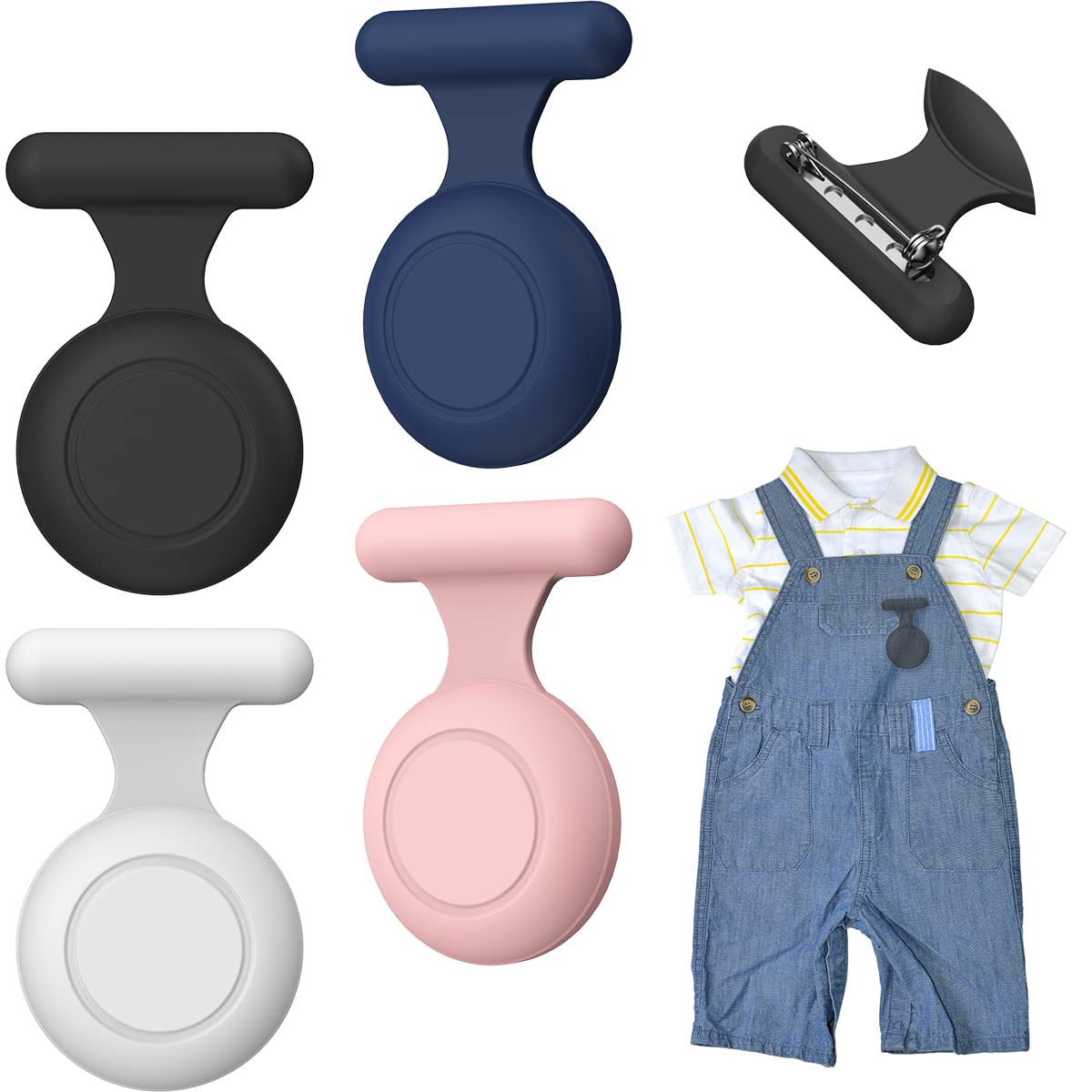 Foto 1 | Soporte para Airtag Suihuoji Para Niños Impermeable Con Broche De Alfiler - Venta Internacional