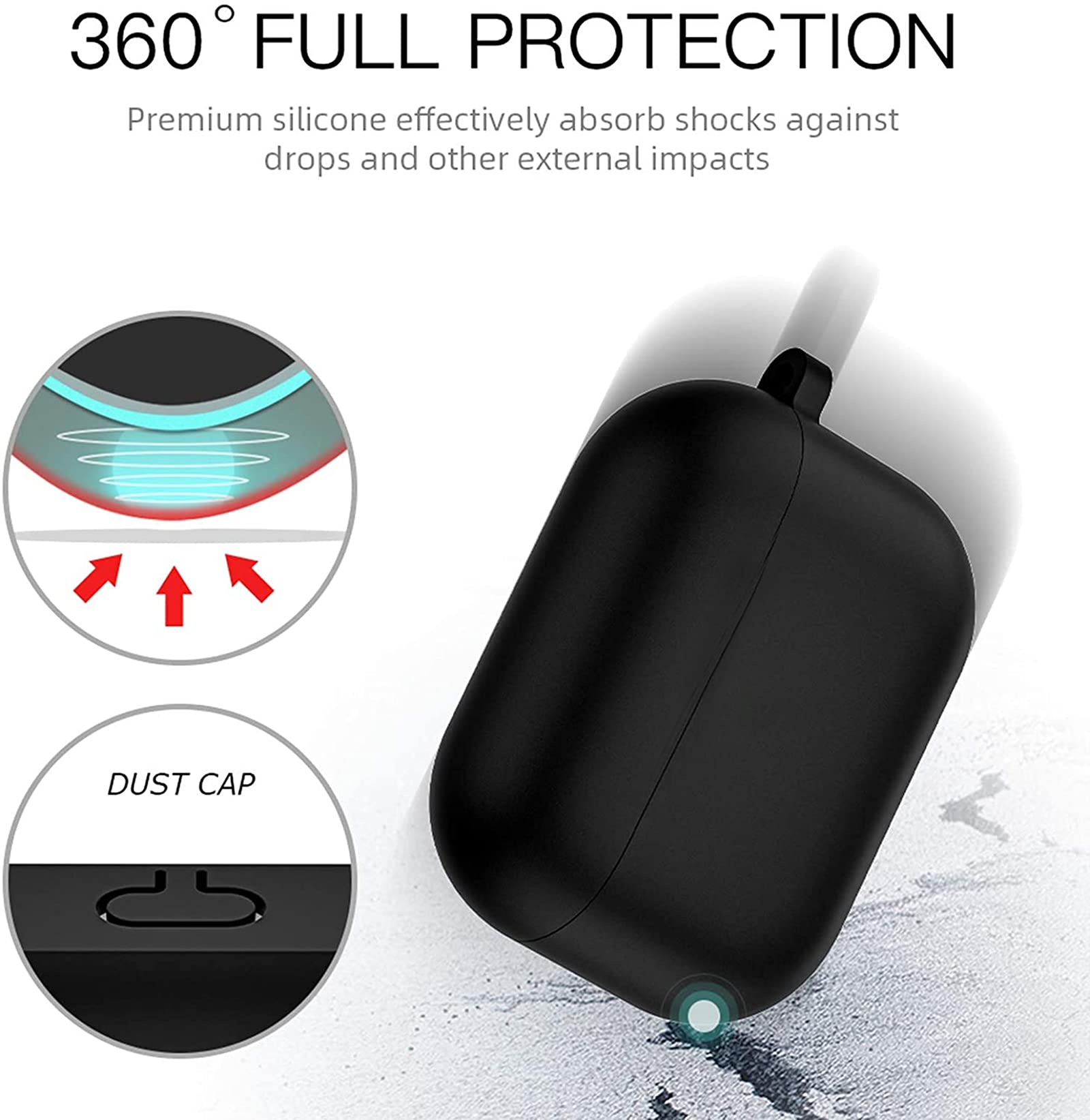 Foto 4 | Funda Para Lamshaw Soundcore Life P3 Tpu Con Llavero, Color Negro - Venta Internacional.