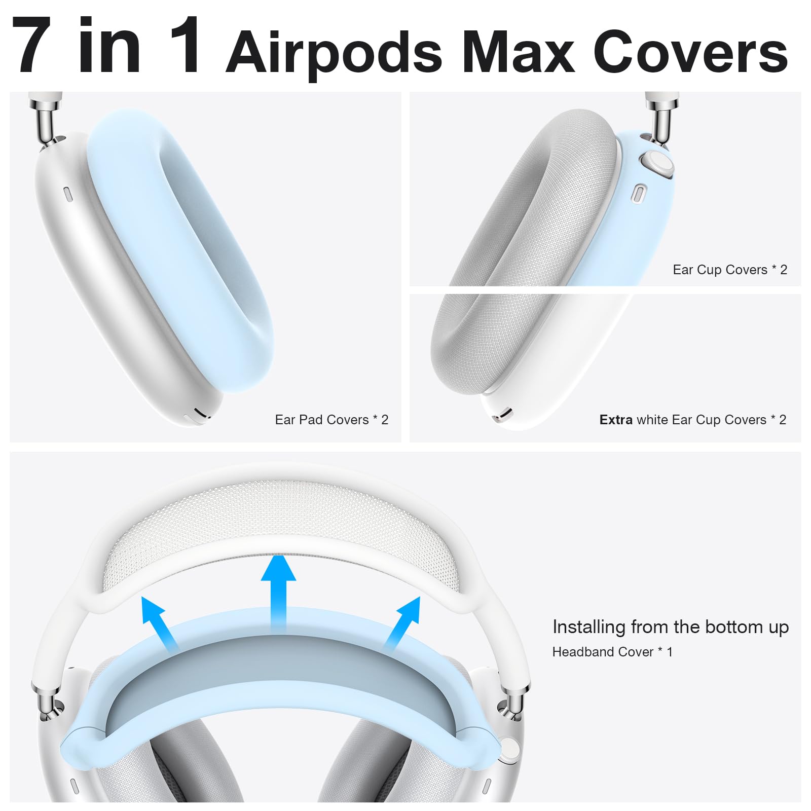 Foto 2 | Fundas de Silicona para Airpods Max Brg 7 en 1 - Venta Internacional