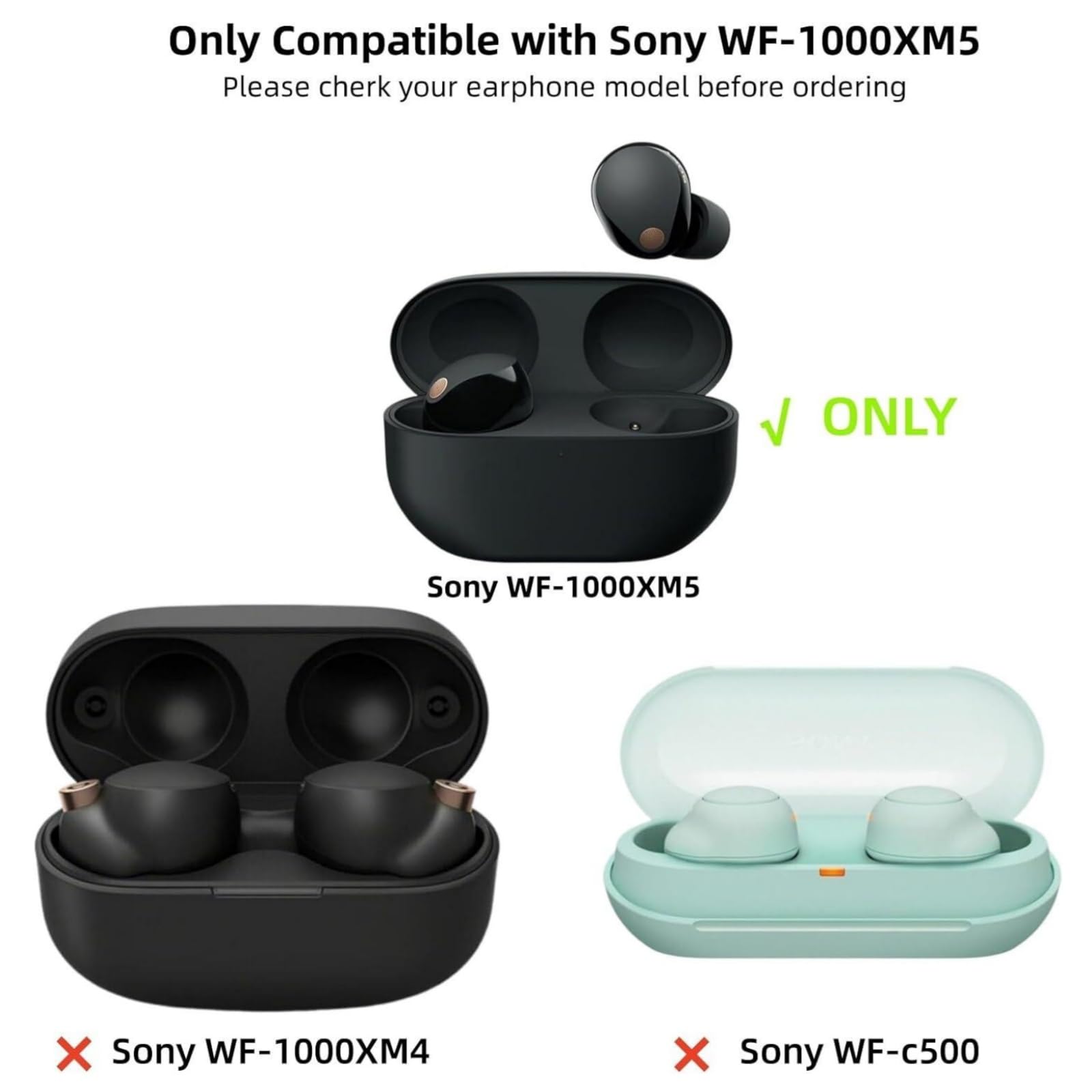 Foto 3 pulgar | Funda Protectora Silicona para Korok Sony Wf-1000xm5 - Venta Internacional