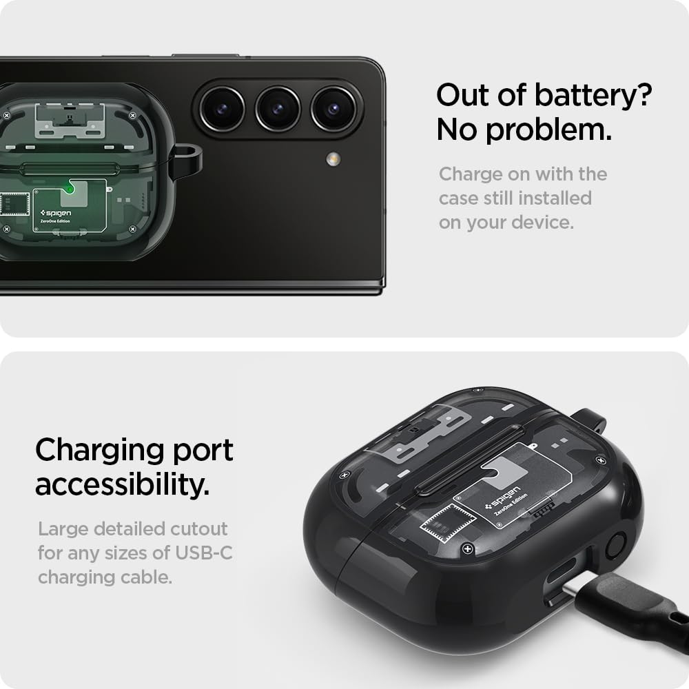 Foto 8 pulgar | Funda Protectora Spigen Ultra Hybrid para Samsung Galaxy Buds3 Pro y Galaxy Buds 3 - Venta Internacional